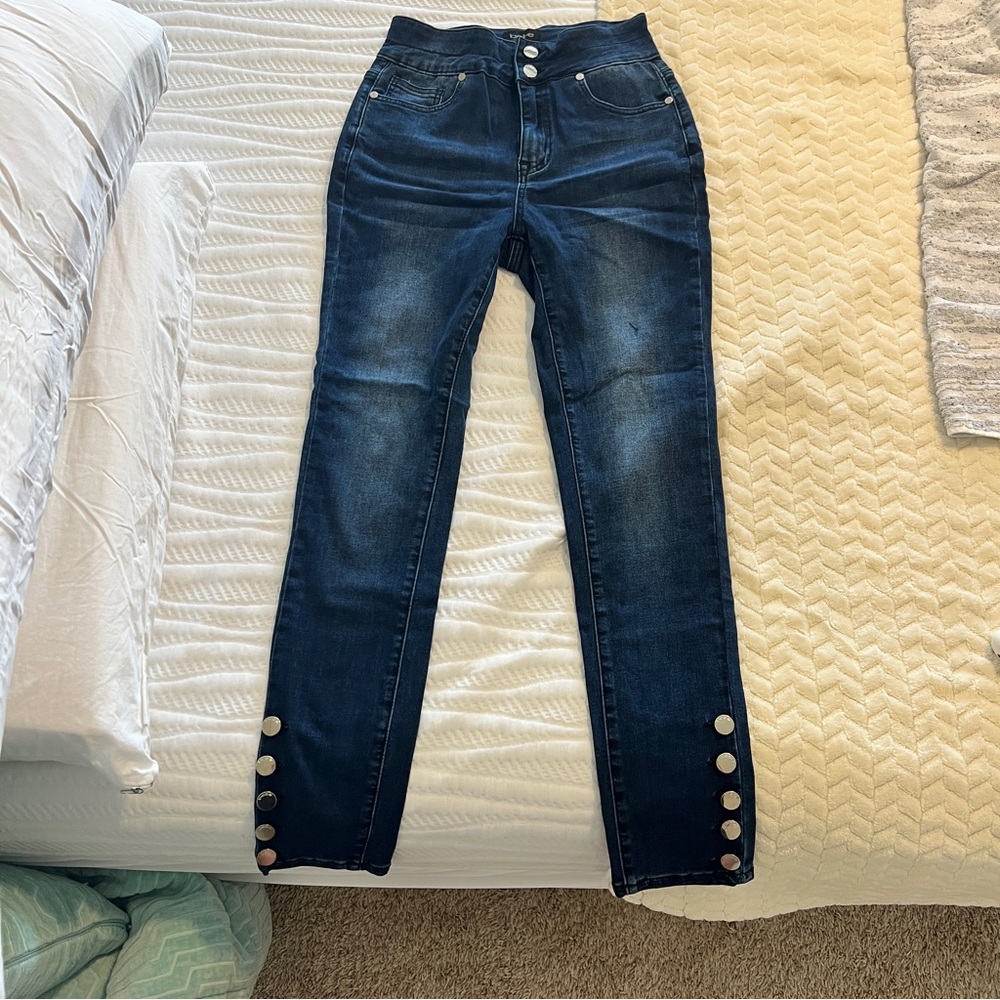 Bebe Blue High-Waisted Jeans